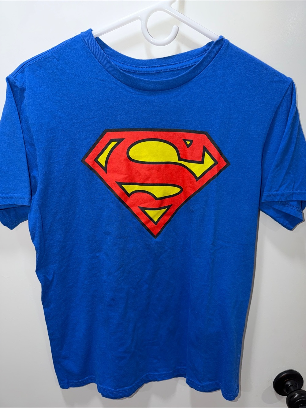 Classic Blue Superman Logo Short Sleeve Tee